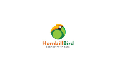 Nashornvogel-Vogel-Logo-Design-Vorlage