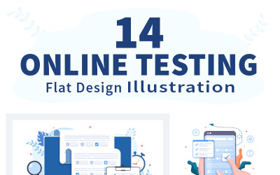 14 Online Testing For E-learning and Education Concept