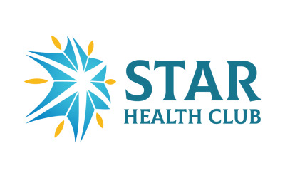 Шаблон логотипа Star Health Club