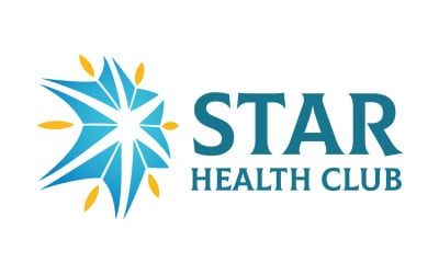 Star Health Club-Logo-Vorlage