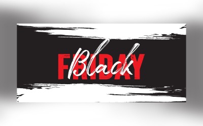 Black Friday Sale On Black and Whit Color Design template