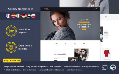 Адаптивна тема Astalier Fashion Prestashop