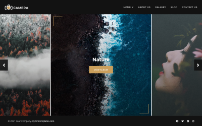 Appareil photo - Photographie et portfolio Modèle Joomla 4