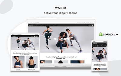 Awear- преміальна тема Shopify для нічного одягу