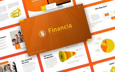 Financia - Фінанси Шаблони презентацій PowerPoint