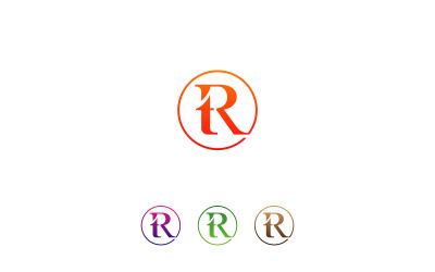 Koło RT Letter Logo Design Vector