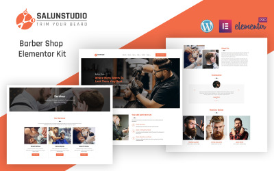 Salun Studio - gebrauchsfertiges Elementor Kit für Friseur & Beauty
