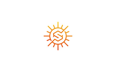 Sol en la granja logo vector sol ilustración