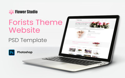 Artista - Modello PSD rosa per sito web a tema Forists