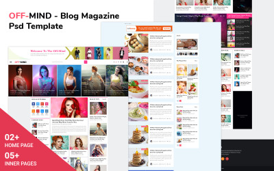 OFF-MIND -  Blog Magazine Psd Template