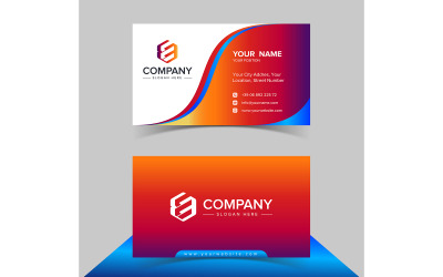 Plantilla de Vector de diseño de logotipo de tarjeta de visita