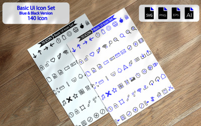 140 Premium Basic Ui Icon Pack