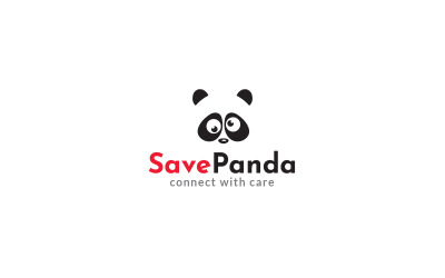 Salva il modello di progettazione del logo del panda