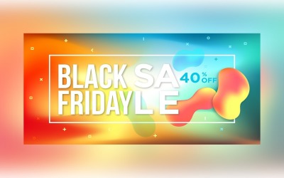 Banner di vendita del Black Friday fluido per un design di sfondo dell&amp;#39;offerta a tempo limitato