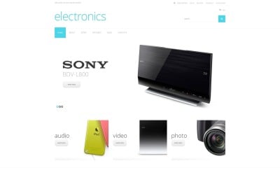 Kostenlose Elektronik des zukünftigen WooCommerce-Themas