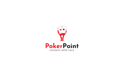 Modèle de conception de logo de point de poker