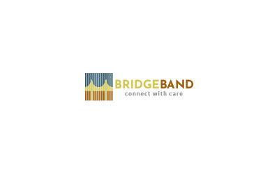 Plantilla de diseño de logotipo de banda de puente