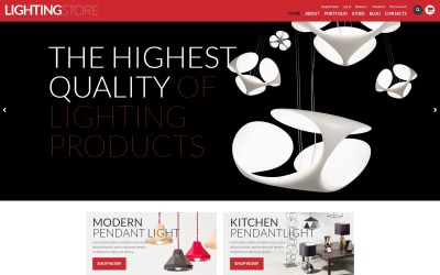 Tema grátis WooCommerce da Loja de Iluminação