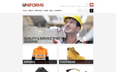 Zdarma téma pracovního oblečení WooCommerce