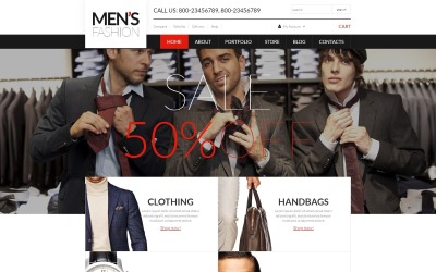 Безкоштовна тема WooCommerce для чоловічого корпоративного одягу