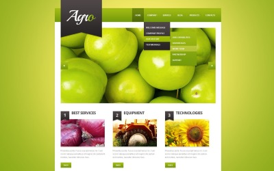 Bezplatná šablona Agro Responsive WordPress
