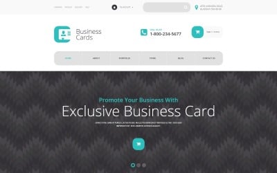 Free Business Cards Store WooCommerce Theme