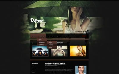 Free Photographer Gallery & Portfolio WordPress Template