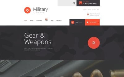 Ingyenes katonai áruház WooCommerce téma