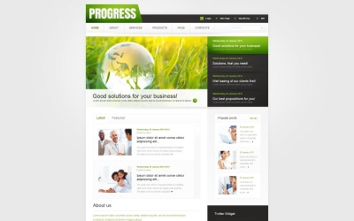 Ingyenes üzleti és szolgáltatási WordPress tervezés online promóciós kampányokhoz