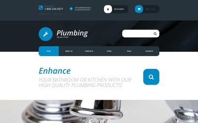 Ingyenes vízvezeték -kellékbolt WooCommerce téma