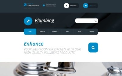 Kostenloses WooCommerce-Theme für Sanitärbedarf Store