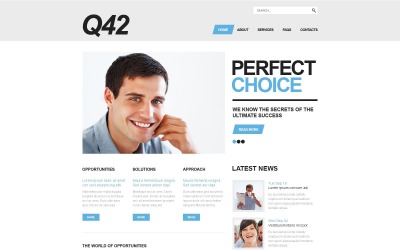 Negócios e serviços grátis WordPress Online Page Design