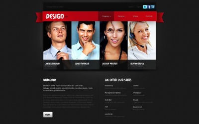 Plantilla de sitio web de WordPress CMS gratuito de Design Studio
