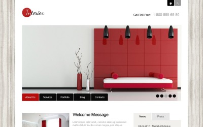 Tema del sito Web CMS per interni WordPress gratuito
