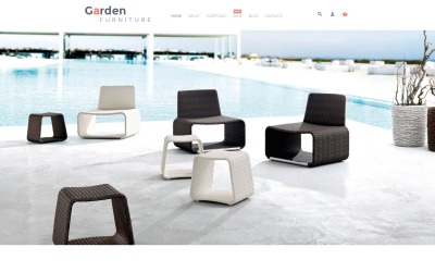 Tema WooCommerce de móveis de jardim grátis