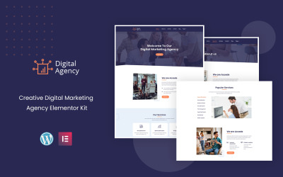 Digitale Agentur – einsatzbereites Elementor-Kit für Marketing-Services