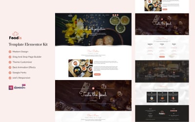 Foodis - Kit Elementor pronto per l&amp;#39;uso per ristoranti