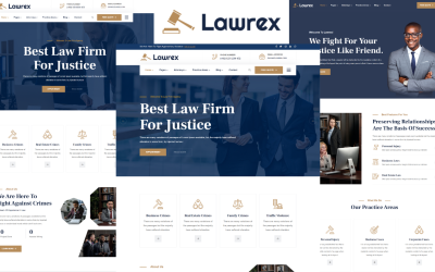 Lawrex - Anwälte &amp;amp; Rechtsanwälte HTML5-Vorlage