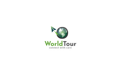Modello di progettazione del logo del tour mondiale