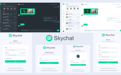 Skychat - Responsywna aplikacja do czatu Bootstrap 5 HTML