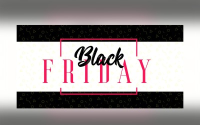 Black Friday Sales Banner Abstrakt bakgrundsmall