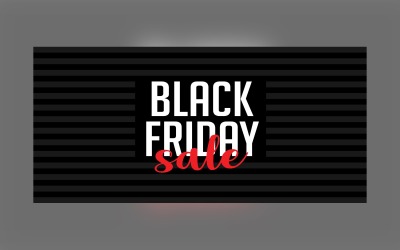 Creatief voor Black Friday-verkoopbanner op zwart kleurenabstract ontwerp als achtergrond