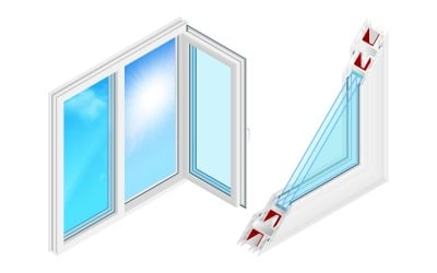 Isometric Installation Windows Vector Illustration Concept