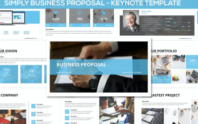Egyszerűen üzleti javaslat - Keynote sablon