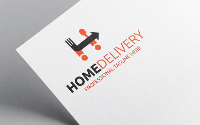 Eve Teslim Gıda Logo Şablonu
