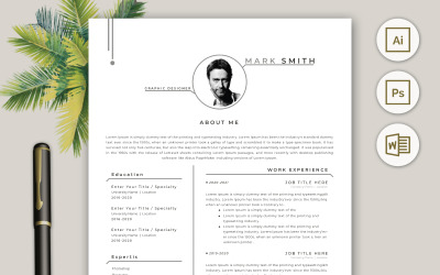 Professional Resume CV Template Design Vol 1