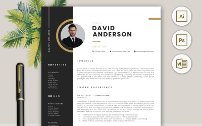 Professioneel CV CV-sjabloonontwerp Vol 11