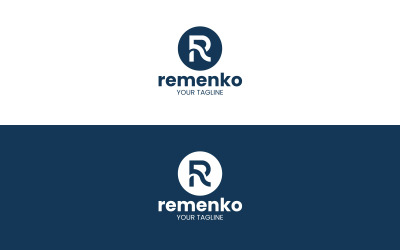 Remenko R Letter Logo Design Sablon