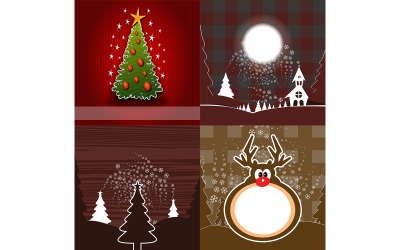 Collection de fond de Noël