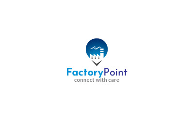 Factory Point Logo-Designvorlage